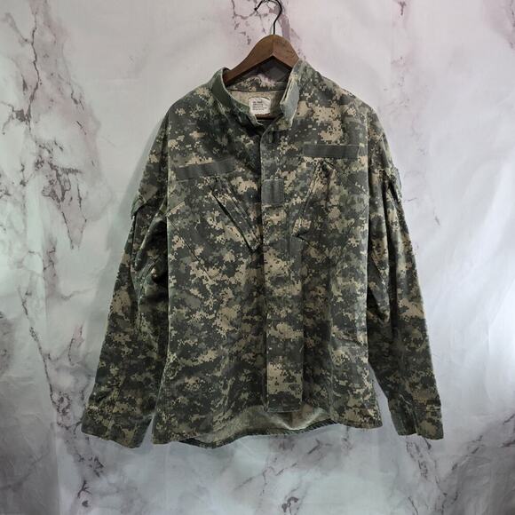 Army Jacket Mens Large Regular Digital Camo Desert Top Shirt Military SMP - Picture 1 of 12
